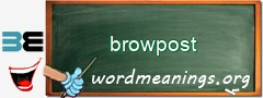 WordMeaning blackboard for browpost